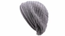 panizza baret kasjmier en merino wolmix grijs