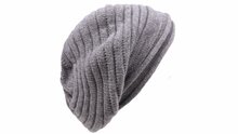 panizza baret kasjmier en merino wolmix grijs
