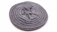 panizza baret kasjmier en merino wolmix grijs
