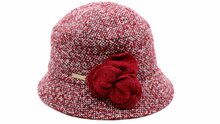 seeberger cloche multicolor bloem wolmix wine red
