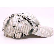 panizza baseball pet katoen botanical wit en beige
