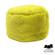 bedacht toque suze faux fur po lime green