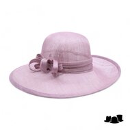 seeberger gelegenheidshoed strik sinamay amethyst