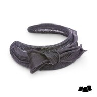 maddox occasion haarband sinamay en buntal zwart