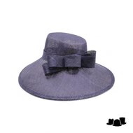 maddox occasion hat asymmetric bol sinamay dubbel strik navy