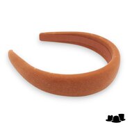 jos van dijck gewatteerde diadeem fluweel camel