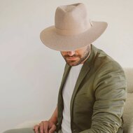 house of ord summer fedora serenity flexiband taupe and white