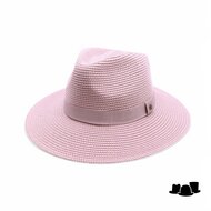 house of ord summer fedora serenity flexiband rose and white