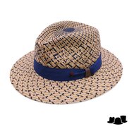 alfonso deste fedora panama chicago 2tone blauw