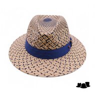 alfonso deste fedora panama chicago 2tone blauw