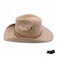 fiebig westernhoed stro natural with chinstrap