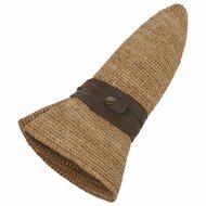 stetson traveller raffia mix crochet rollable toasted