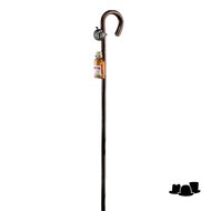 gastrock nature boy outdoor wandelstok with bell and schnaps