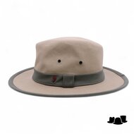 alfonso deste fedora katoen safari khaki olijf