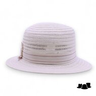 bedacht zomer cloche hoed seymour hennepmix white