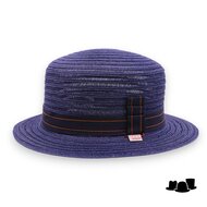 bedacht zomer cloche hoed seymour hennepmix dark blue