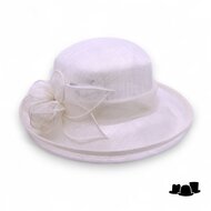 seeberger gelegenheidshoed marielle sinamay white