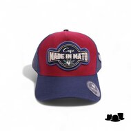 made in mato trucker cap cafe bordeaux en navy