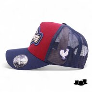 made in mato trucker cap cafe bordeaux en navy