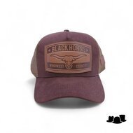 made in mato trucker cap black horns brown