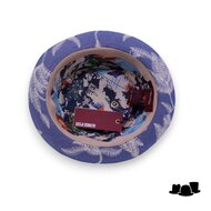 alfonso deste pork pie katoen broderie katoenmix blauw wit