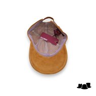 alfonso deste baseball cap suede pinhole tan