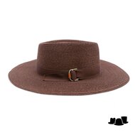 mayser matador astrid raffia bandstro donker bruin