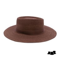 mayser matador astrid raffia bandstro donker bruin
