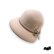 bedacht zomer hoed aline cellulose beige