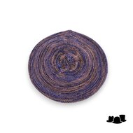 bedacht zomer baret basic katoen blue tan