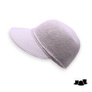 seeberger visor cap fijn crochet papierstro white