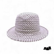 seeberger regenhoed with graphic pattern carol black and white