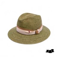 alfonso deste fedora chicago raffia crochet faded groen