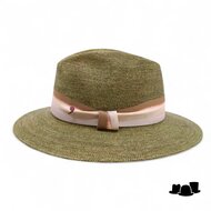 alfonso deste fedora chicago raffia crochet faded groen