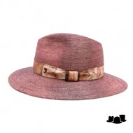 alfonso deste fedora chicago raffia crochet faded rood