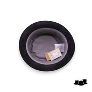 fiebig pork pie stressed leather black