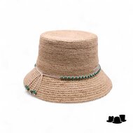 seeberger vissershoed sunshell raffia naturel