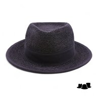 bedacht fedora crochet cellulose zwart