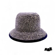 bedacht zomer hoed pomeroy cellulose zwart en beige
