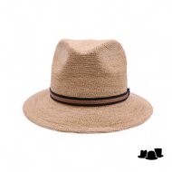 borsalino fedora argentina crochet fine raffia naturel