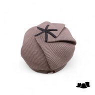 bedacht zomerpet lacy cellulose taupe and chocolate brown