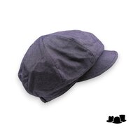 seeberger ballonpet chambray katoen black