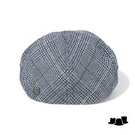 brixton hooligan snap cap wolmix tartan blauw