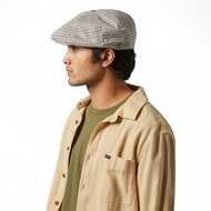 brixton hooligan snap cap wolmix tartan blauw