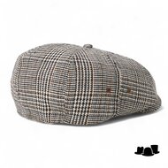 brixton brood snap cap wolmix houndstooth earthy tones
