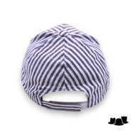 fiebig baseball cap katoen linnenmix streep blauw