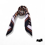 onkar neckerchief sjaal animal print taupe ivory and black