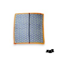 onkar neckerchief paisley donkerblauw oranje