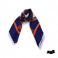 onkar neckerchief belts navy tangerine