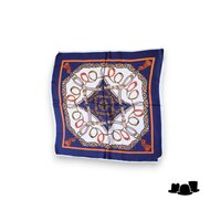 onkar neckerchief belts navy tangerine